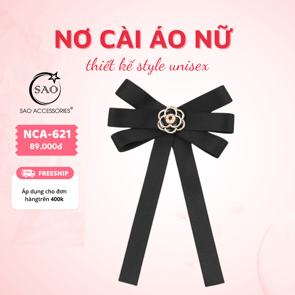 Nơ Cài Áo Nữ Thiết Kế Cao Cấp (NCA621)
