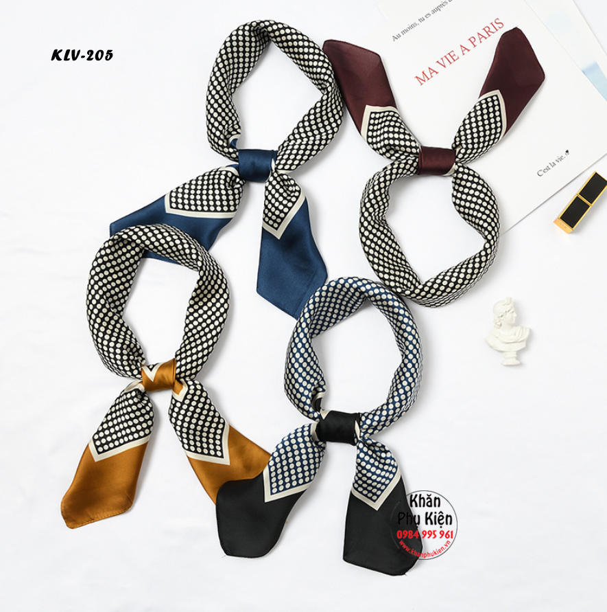 Khăn Lụa Vuông Hàn Quốc (KLV205)