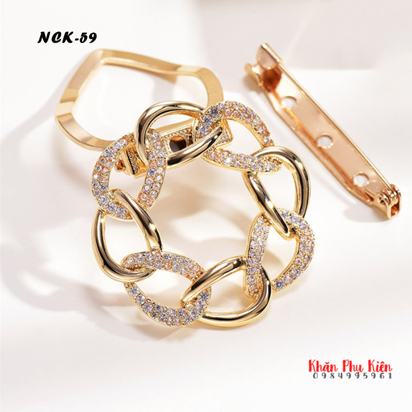 Phụ Kiện Thắt Khăn Lụa (NCK59)