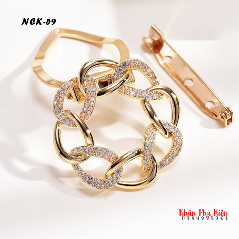 Phụ Kiện Thắt Khăn Lụa (NCK59)