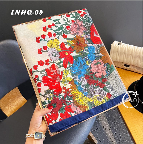 Khăn Choàng Linen Phong Cách Hàn Quốc Cao Cấp (LNHQ05)