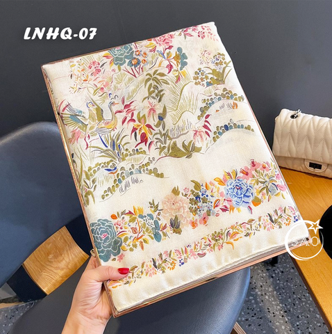 Khăn Choàng Linen Phong Cách Hàn Quốc Cao Cấp (LNHQ07)