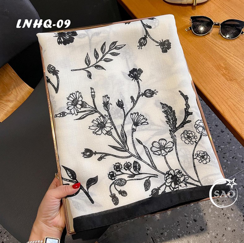 Khăn Choàng Linen Phong Cách Hàn Quốc Cao Cấp (LNHQ09)