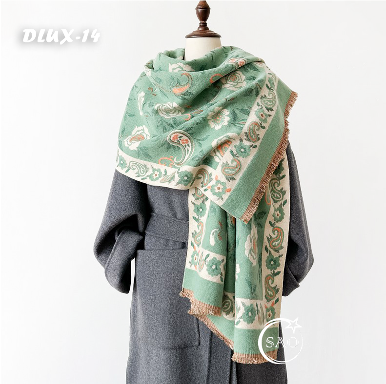 Khăn Choàng Dạ Cashmere Cao Cấp (DLUX14)