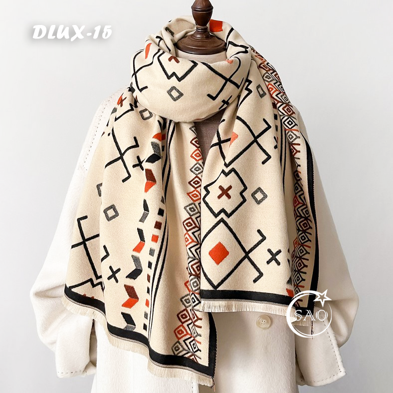 Khăn Choàng Dạ Cashmere Cao Cấp (DLUX15)
