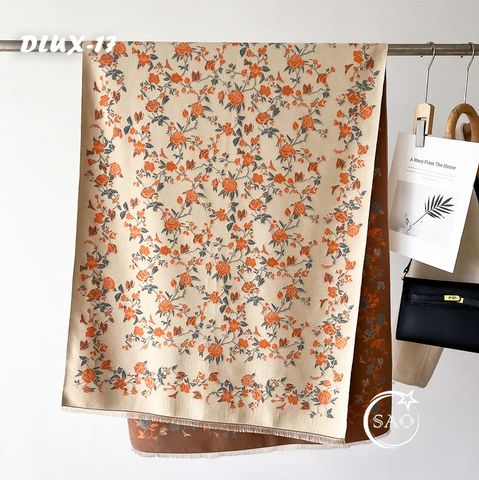 Khăn Choàng Dạ Cashmere Cao Cấp (DLUX17)