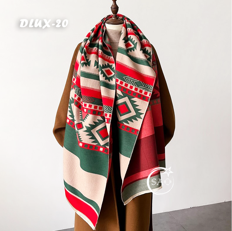 Khăn Choàng Dạ Cashmere Cao Cấp (DLUX20)