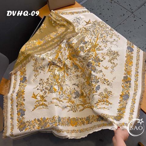 Khăn Choàng Dạ Cashmere Vuông Luxury Phiên Bản Mới (DVHQ09)