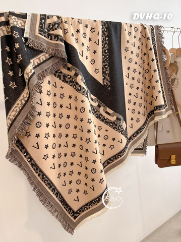 Choàng Dạ Cashmere Vuông Luxury Phiên Bản Mới (DVHQ10)
