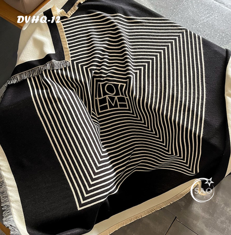 Choàng Dạ Cashmere Vuông Luxury Phiên Bản Mới (DVHQ12)