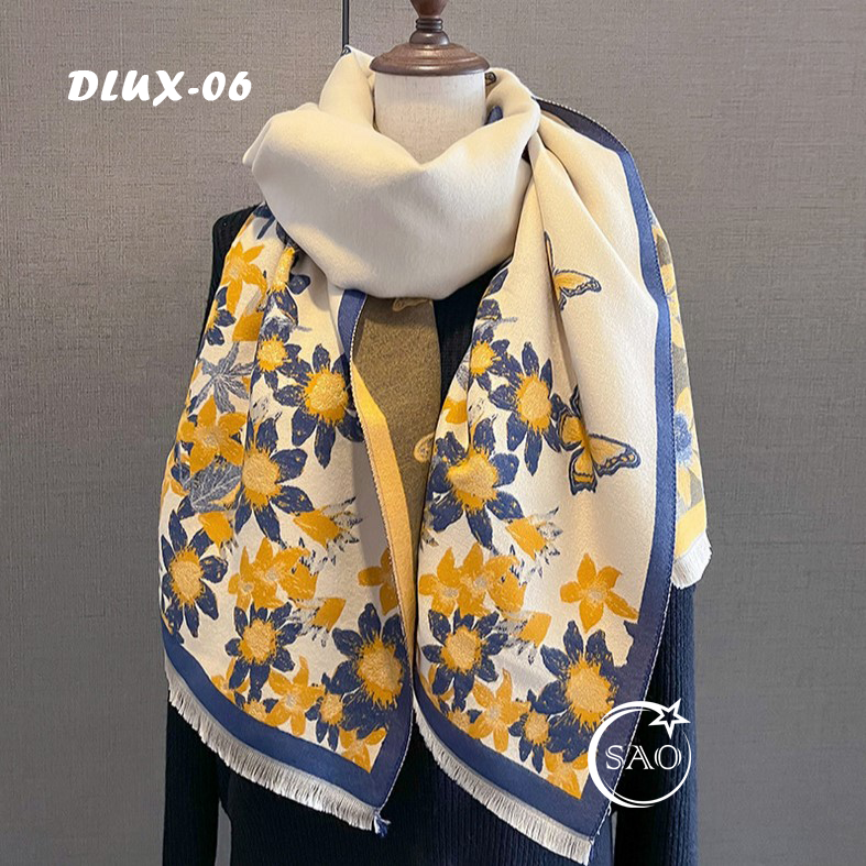 Khăn Choàng Dạ Cashmere Cao Cấp (DLUX06)