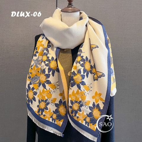 Khăn Choàng Dạ Cashmere Cao Cấp (DLUX06)