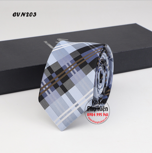 Cà Vạt Nam Bản Nhỏ Hàn Quốc - Mã CVN203 (6cm)