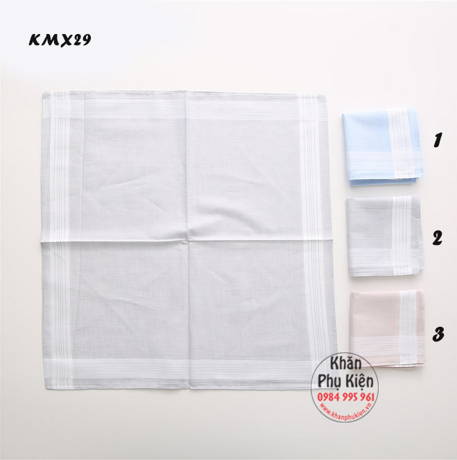 Khăn mùi xoa, khăn tay nam (KMX29)