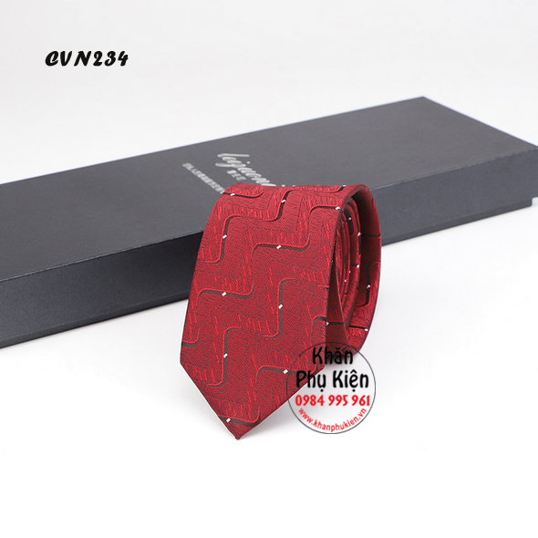 Cà Vạt Nam Bản Nhỏ Hàn Quốc - Mã CVN234 (6cm)