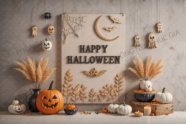 Phông Halloween Chụp Hình Em Bé BB410