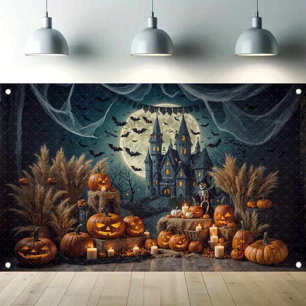  Phông Halloween Chụp Hình Em Bé BB411 