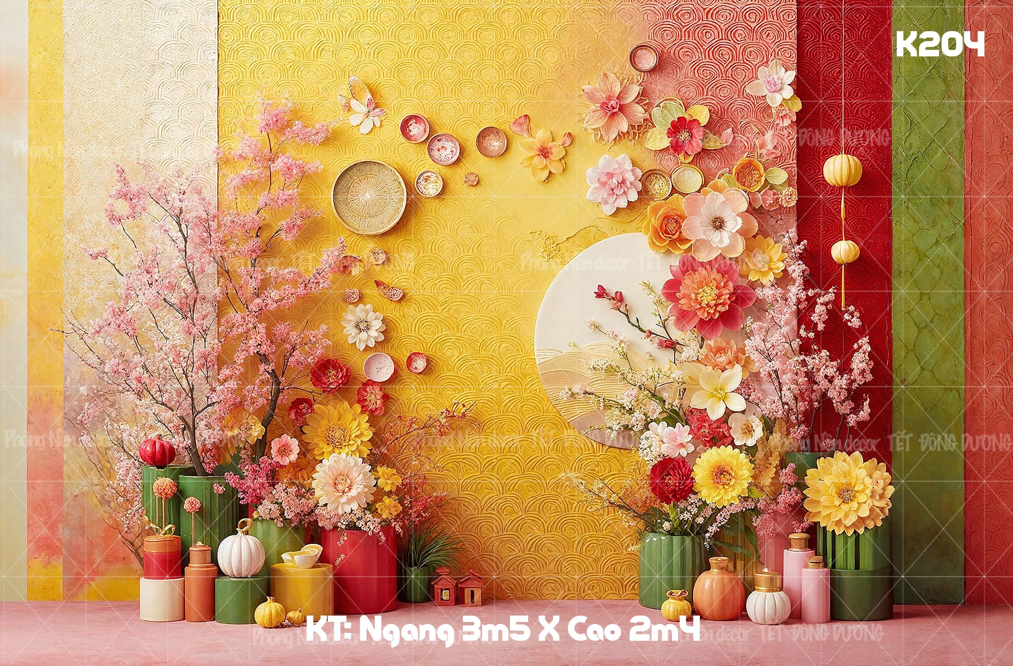  Phông Tết Decor K204 