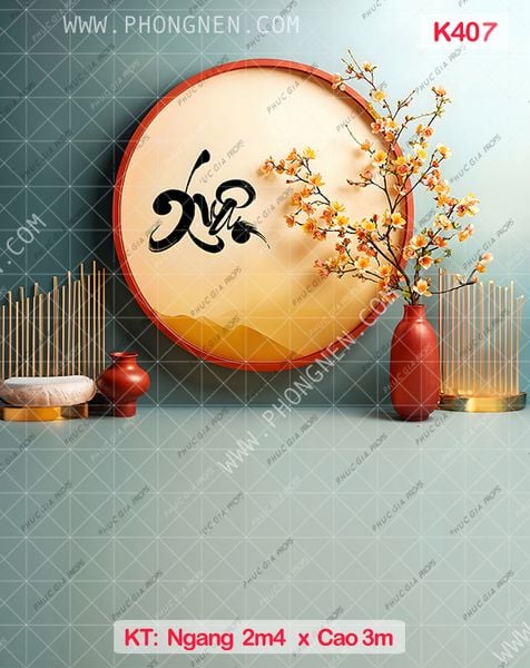  Phông Tết Decor K407 