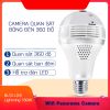 Camera quan sát 360 hình bóng đèn Wifi Panorama Camera Aturos B13LN, Lightning 130W, kết nối không dây