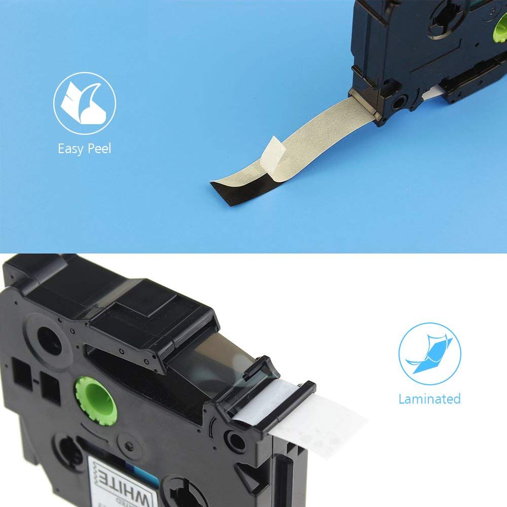 Giấy in cho máy in Brother PTD210/PTD400/PTD600/PTH110 khổ 24mm Label