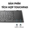 Bàn phím gập Aturos B089T tích hợp touchpad kết bối Bluetooth cho điện thoại, máy tính bảng