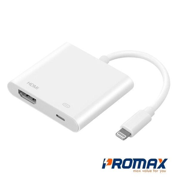 Cáp chuyển đổi HDMI cho iPhone, iPad tích hợp cổng sạc Lightning đa năng