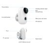 Camera mini quan sát chống trộm IP wifi tích hợp pin sạc dự phòng chống thấm nước IP65 H.264 Aturos Eagle N2 HD 1.3 Mpx