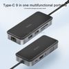 Bộ Hub chuyển đổi thông minh WIWU Alpha A921HRT OTG IPhone/Ipad cổng Lightning  9 trong 1 (cổng USB2.0*2/HDMI/MicroSD/SD/LAN/VGA/Stereo/ Lightning)