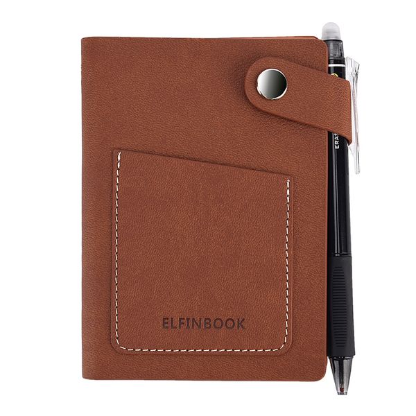 Sổ ghi chú thông minh Elfinbook mini Vintage Leather A6 (Nâu)