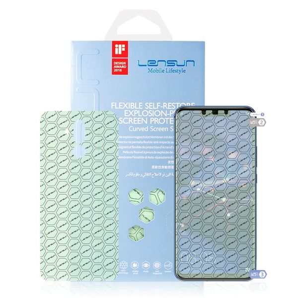 Cường lực dẻo nano miếng dán màn hình PPF cho Huawei Mate 20 Lite Lensun 360, tự phục hồi, chống vân tay, chống va đập và trầy xước (Mặt trước, mặt sau)