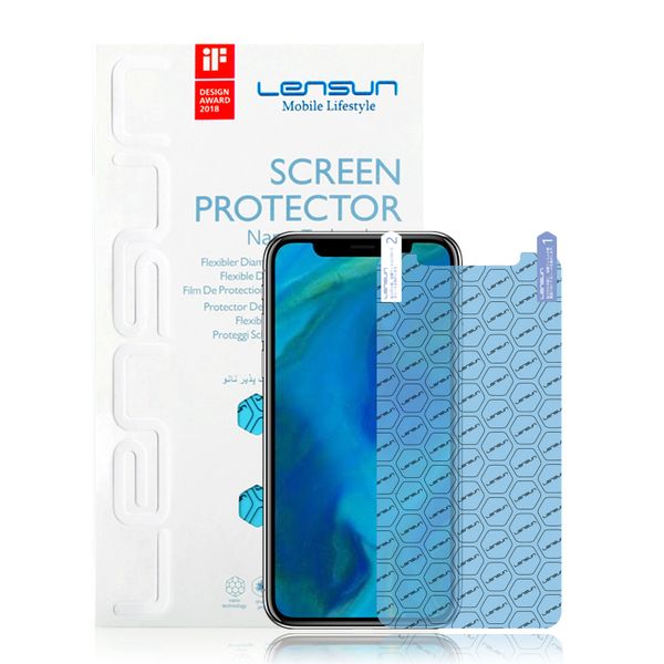 Cường lực dẻo Explosion-Proof nano miếng dán màn hình PPF cho iPhone XS Lensun chống vỡ màn hình, chống trầy xước, chống nổ