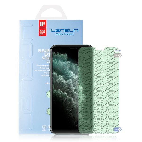 Cường lực dẻo nano miếng dán màn hình PPF cho iPhone 11 Pro Max Lensun chống vân tay, chống va đập và trầy xước