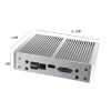 Mini PC, CPU Mini máy tính chuẩn công nghiệp Aturos YC025 Core i5 4200U, RAM 8G, SSD M2 128G (Bạc)