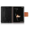 Bàn phím Bluetooth tích hợp chuột touchpad kèm bao da cho Surface Go Promax TFGO (Đen, Nâu)