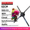 Quạt đèn LED 3D Hologram Real Time HDMI Aturos AH4Z (Có thế kết nối đồng bộ thành màn hình holowall 3D, 3 sự chọn lựa gồm 65cm, 100cm, 150cm)