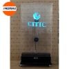 Standee quạt LED 3D Hologram gồm Bộ khung kèm 2 quạt 3D 65cm, hiển thị 3D cho show thời trang, sản phẩm, bảng hiệu 3D