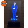 Standee quạt LED 3D Hologram gồm Bộ khung kèm 2 quạt 3D 65cm, hiển thị 3D cho show thời trang, sản phẩm, bảng hiệu 3D