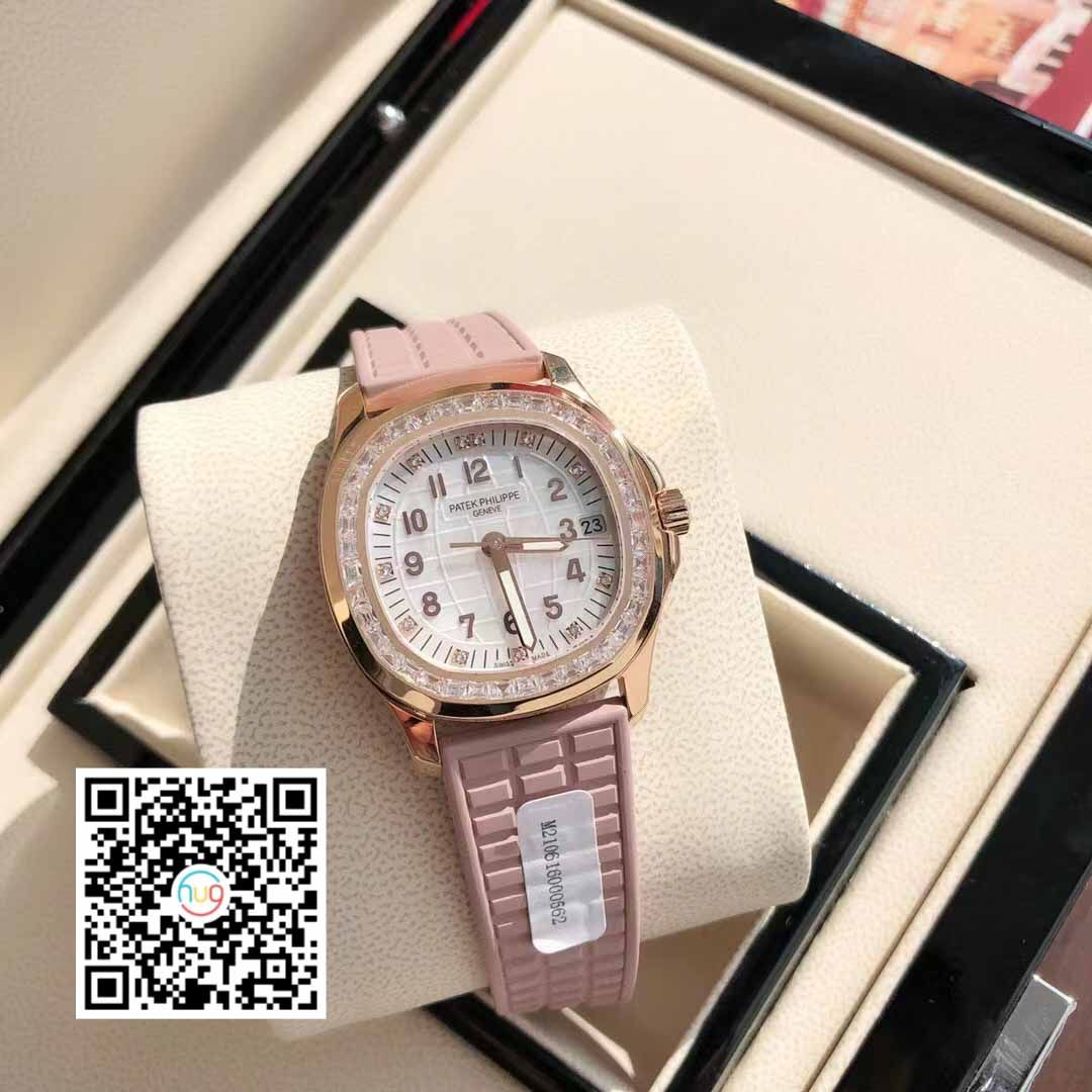 Đồng hồ cơ nữ Patek Philippe Aquanaut 5072R-001 dát vàng 18k kim cương –  FUDO VIỆT NAM