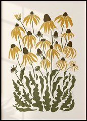 Tranh Treo Tường Boho Chic Hoa Cúc Vàng