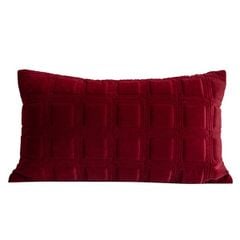 Vỏ Gối Sofa Nhung Đỏ Họa Tiết Gấu Sang Trọng