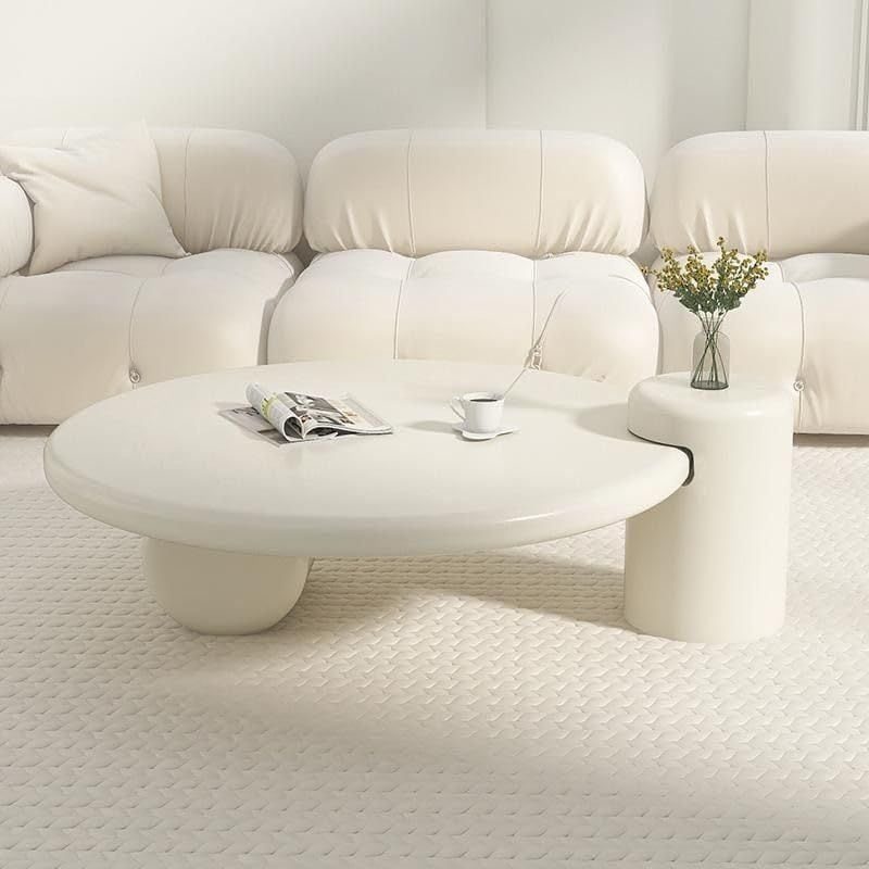 Set 2 Bàn Trà Gỗ Sơn Phủ Bóng Bắc Âu