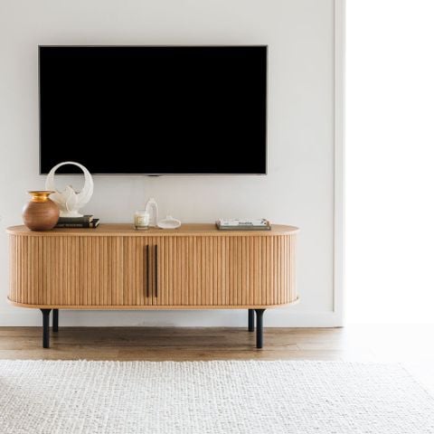 Tủ Sideboard Sọc Nomi Gỗ Tần Bì Tự Nhiên