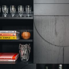 Tủ Rượu Decor Hightboard Oak - Màu Đen