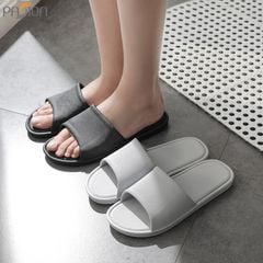 Dép Đi Trong Nhà Dép Nhựa Cho Nam Nữ Đen Xám Hàng Tốt