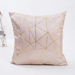 Vỏ Gối Tựa Lưng Gai Dầu Dệt Slub Dày Dập Ánh Bạc Sang Trọng