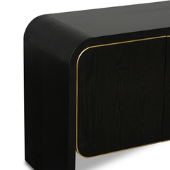 Tủ Console Hiện Đại Phong Cách Đơn Giản Viền Vàng