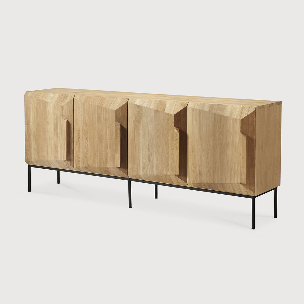 Tủ Console Sideboard Stairs Khối Nổi - Màu Tự nhiên