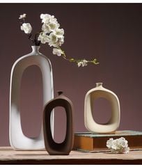 Bình Hoa Decor Tạo Dáng Rỗng Trang Trí Kệ Bàn Trà
