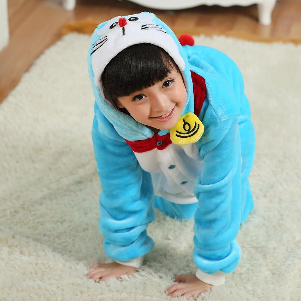 Bộ Đồ Cosplay Cho Bé Trai Và Gái Biến Hình Doraemon